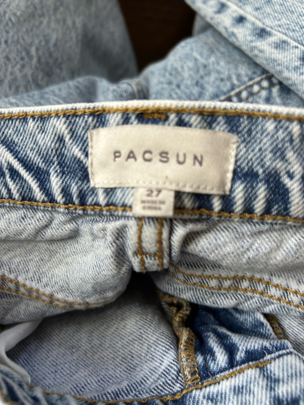 Pacsun size 27 acid wash low rise jeans